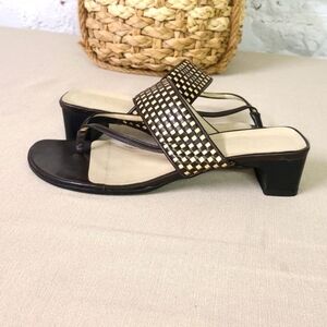 Vintage Leather Casual Corner Sandals Size 6M 90s